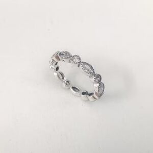 Pandora CZ stackable marquise and round ring